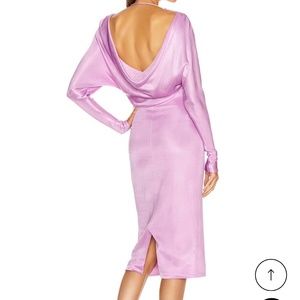 Cushnie Lilac Knit Bodycon Back Cowl Dress - Size 0 - NWOT